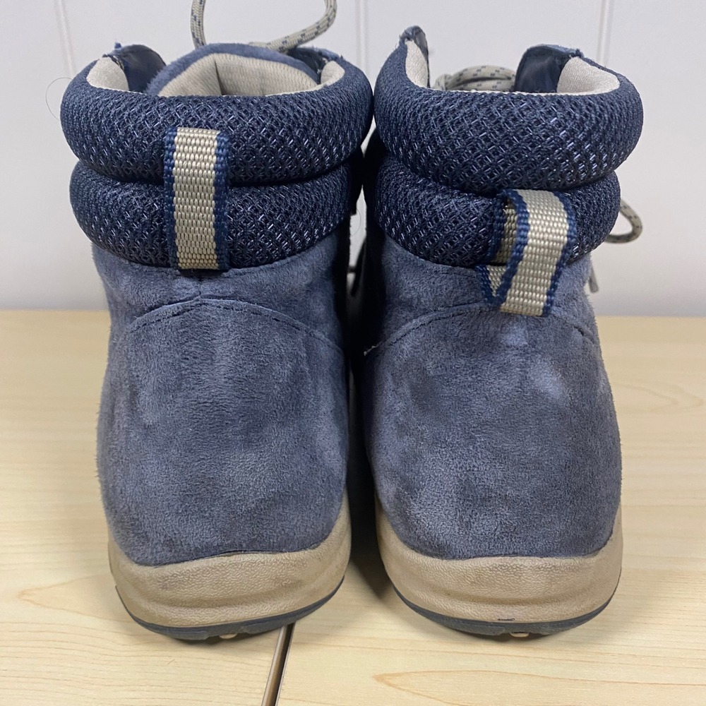 Duluth Trading Womens Blue Suede Mid Top Lace Up Hiking Boots Size 9 - Picture 8 of 12